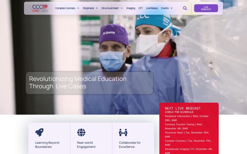 CCC Live Cases website