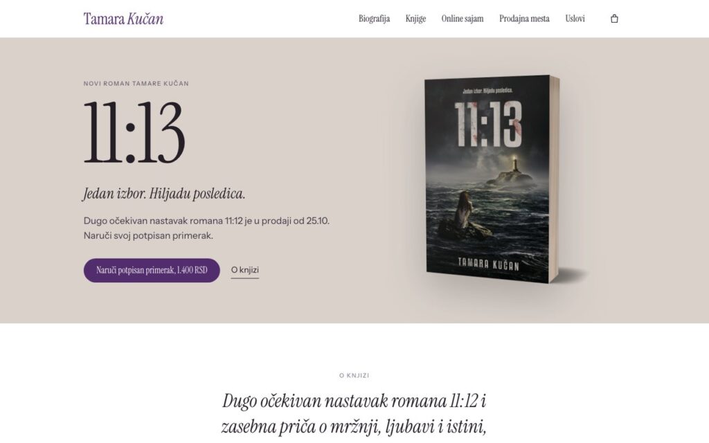 Tamara Kučan website